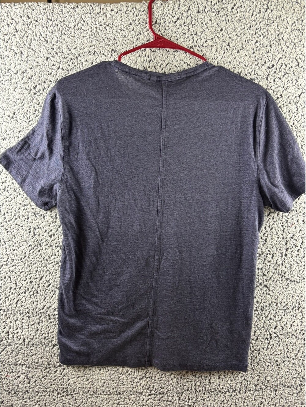 John Varvatos Womens M Navy Blue 100% Linen T Shirt Short Sleeve Lightweight - Picture 2 of 4